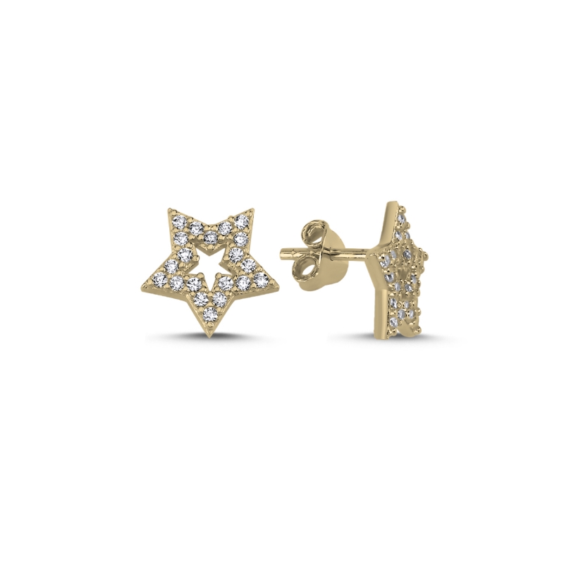 Star CZ Stud Earrings - E88022