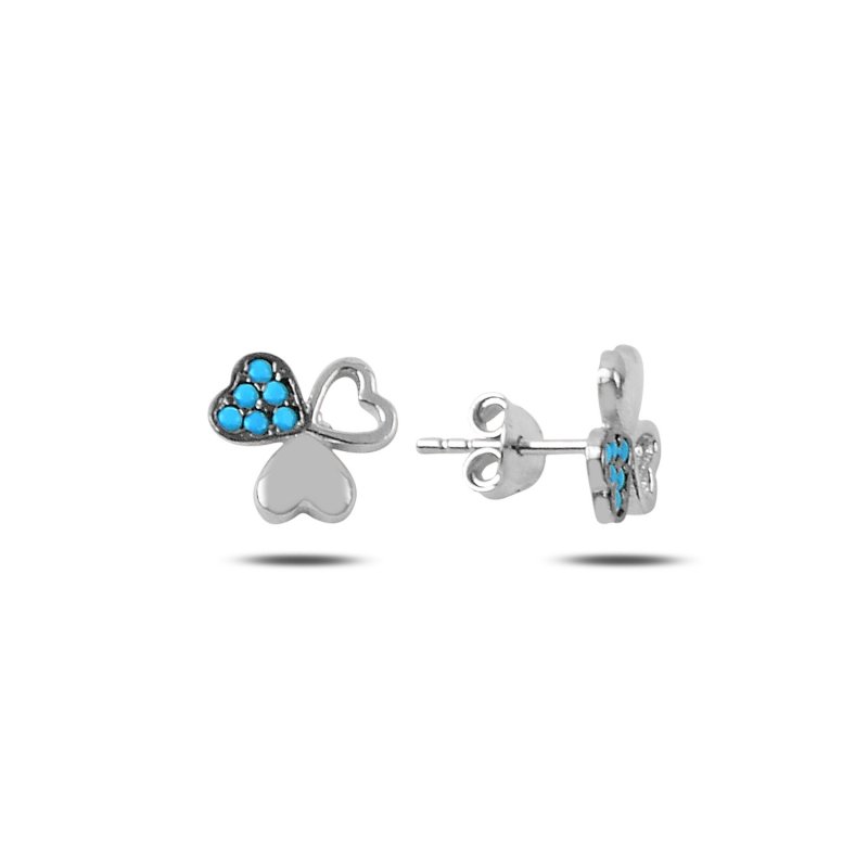Hearts In Clover Nano Turquoise Stud Earrings - E88039