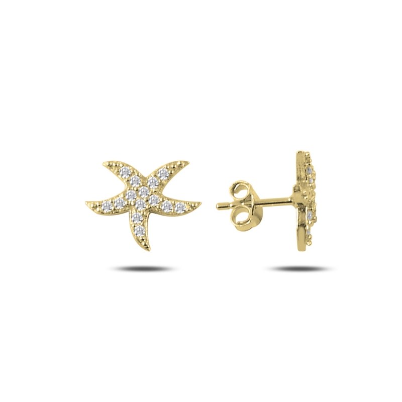 Starfish CZ Stud Earrings - E88043