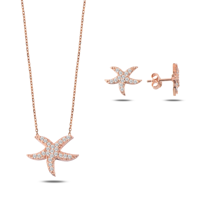 Zirkon Taşlı Denizyıldızı Set - S88044