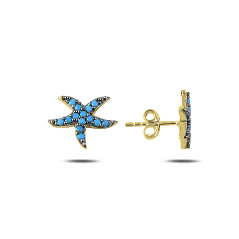 Starfish Nano Turquoise Stud Earrings - E88045