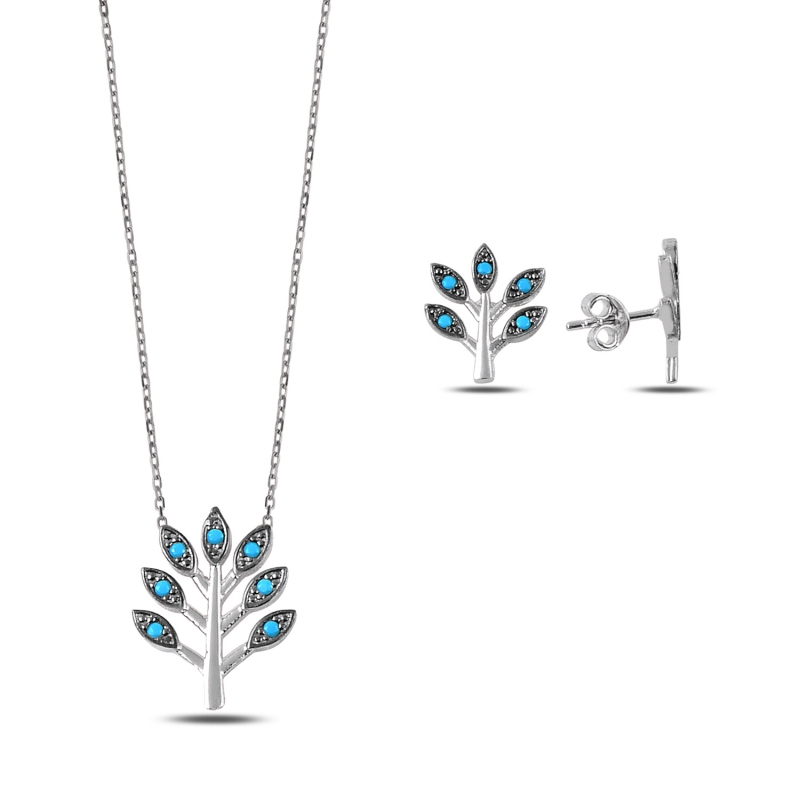 Nano Turquoise Leaves Set - S88050