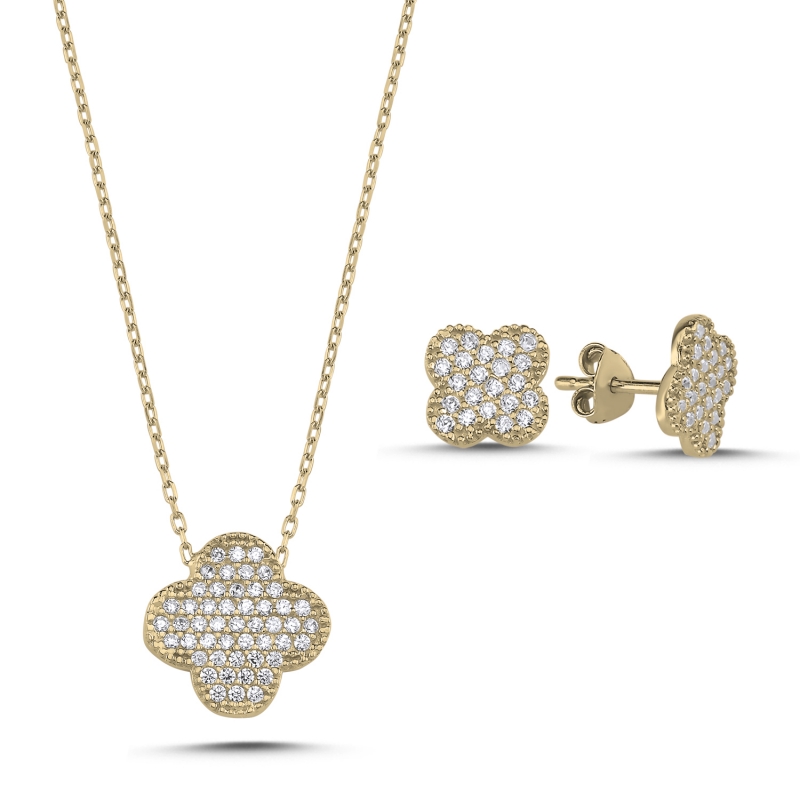 Quatrefoil CZ Set - S88071