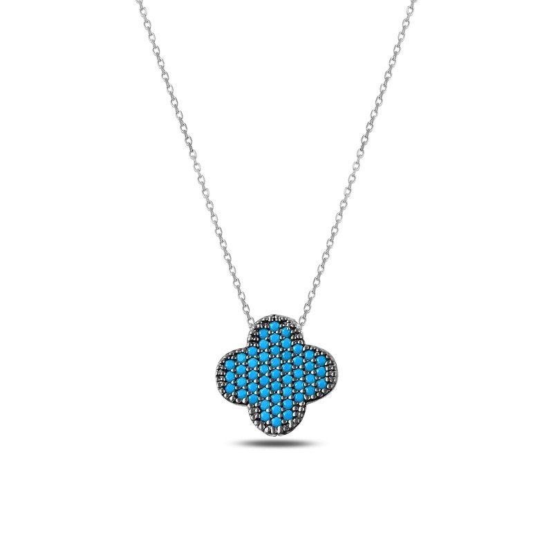 Nano Turquoise Quatrefoil Necklace - N88075