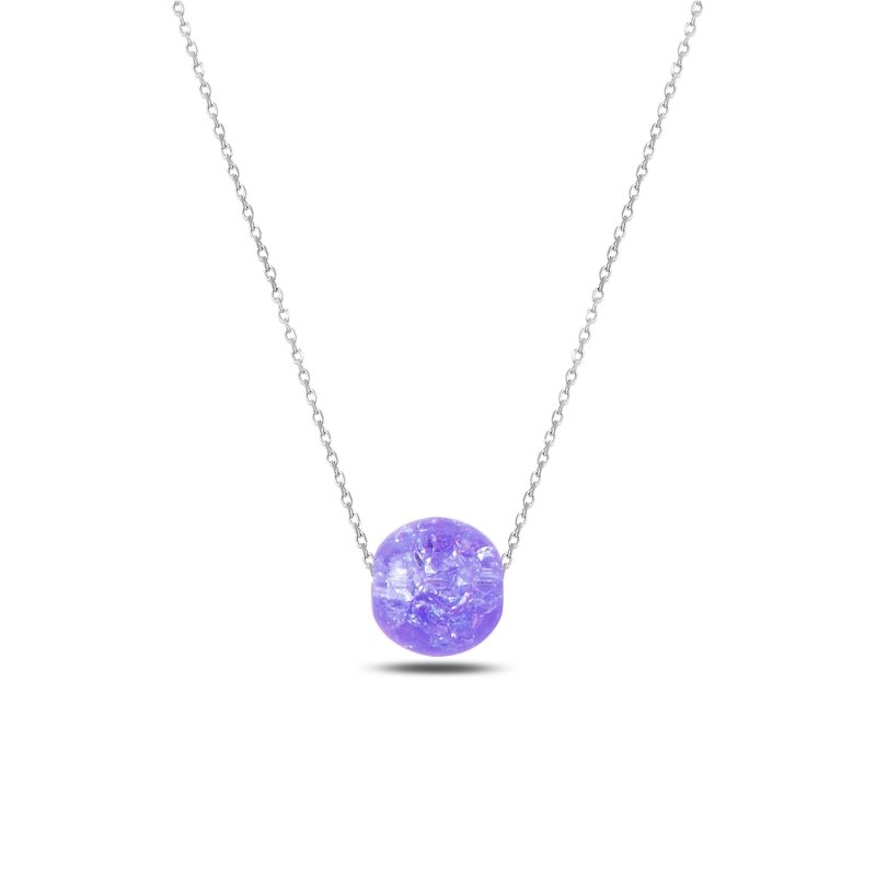 Purple Ball Necklace - N88101