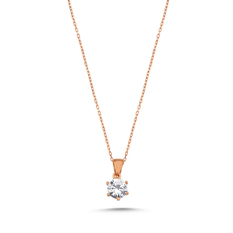 CZ Solitaire Necklace - N88145