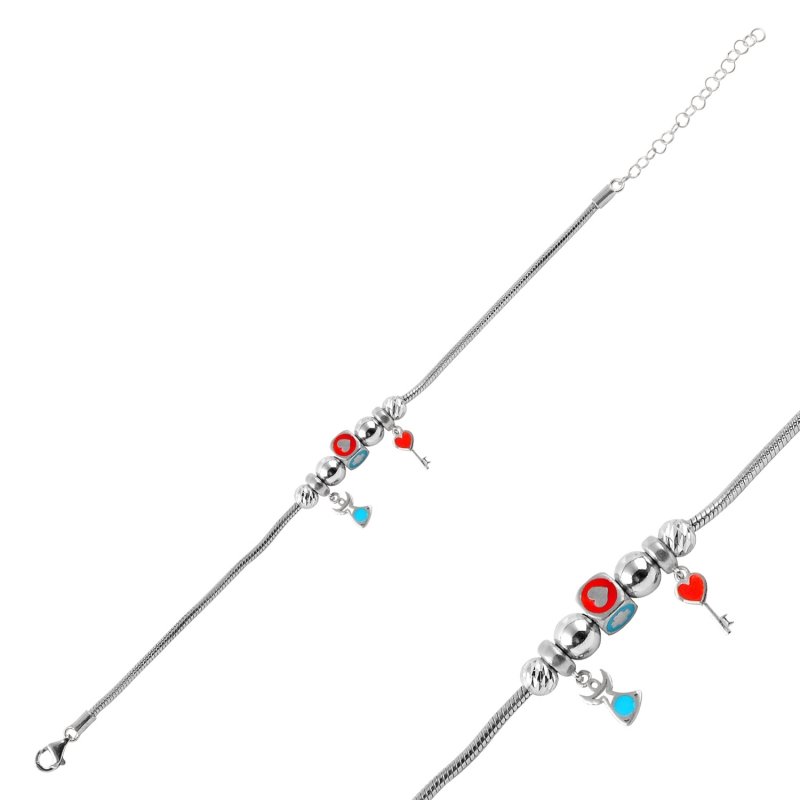 CZ Charm Bracelet - B88152