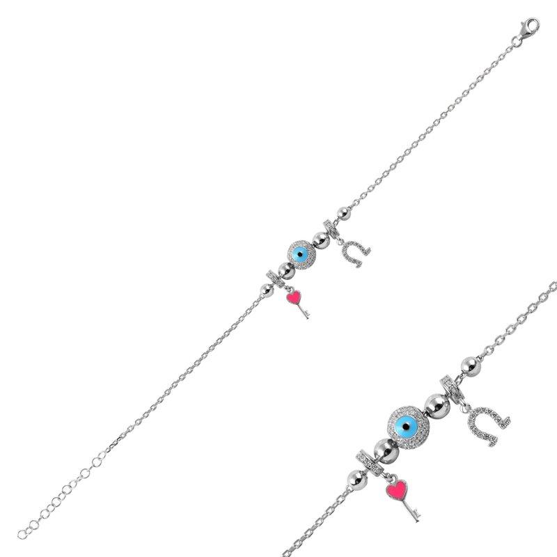 CZ Charm Bracelet  - B88164