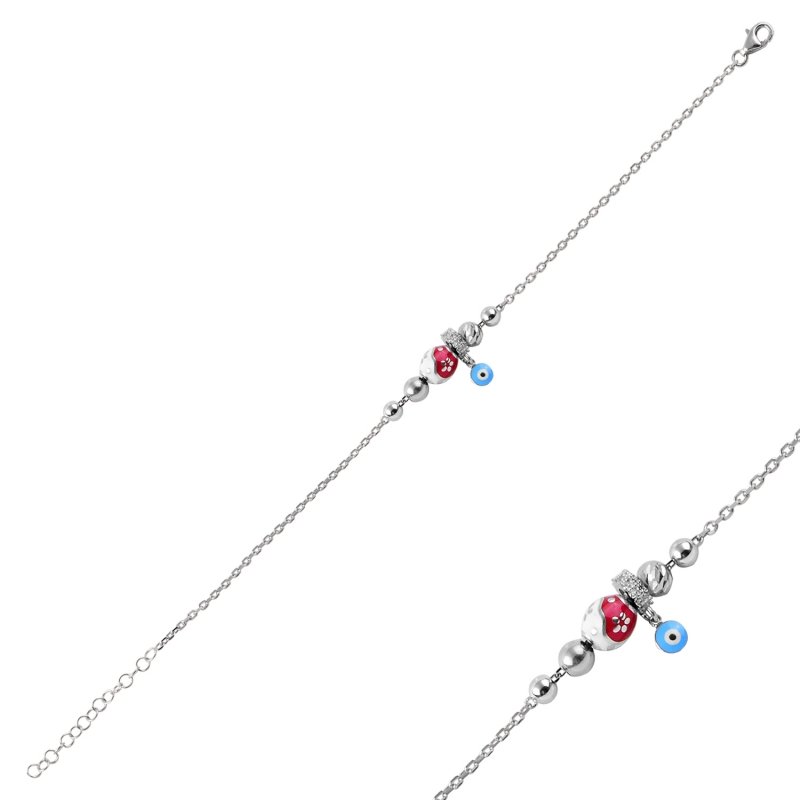 CZ Charm Bracelet  - B88166