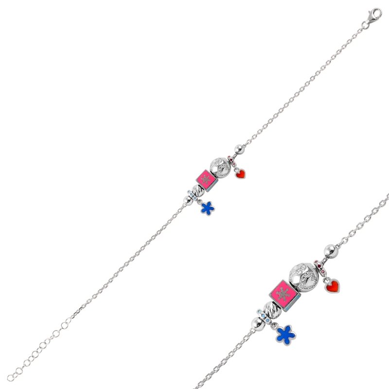 CZ Charm Bracelet - B88169