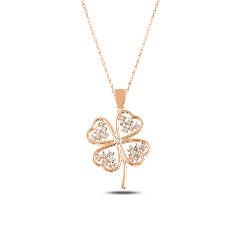 CZ Clover Necklace - N88273