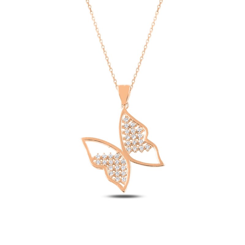 CZ Butterfly Necklace - N88274