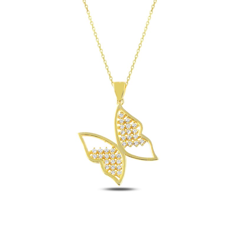 CZ Butterfly Necklace - N88274