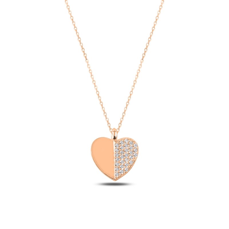 Heart CZ Necklace - N88275