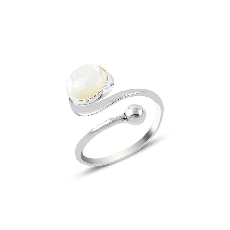 Mother of Pearl Adjustable Size Ring - R88286
