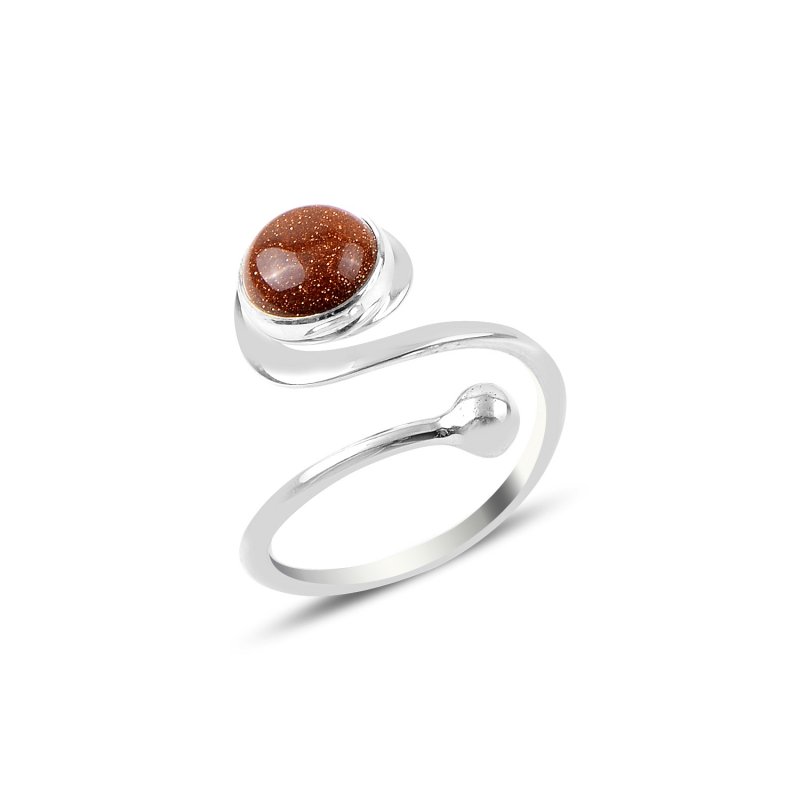 Goldstone Adjustable Size Ring - R88287