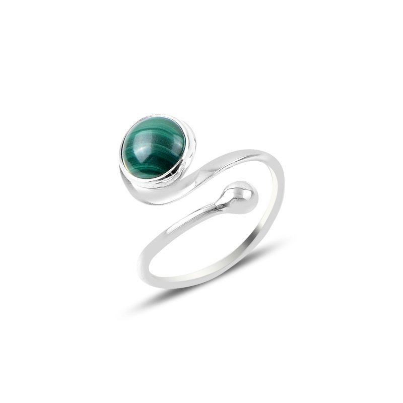 Malachite Adjustable Size Ring - R88289