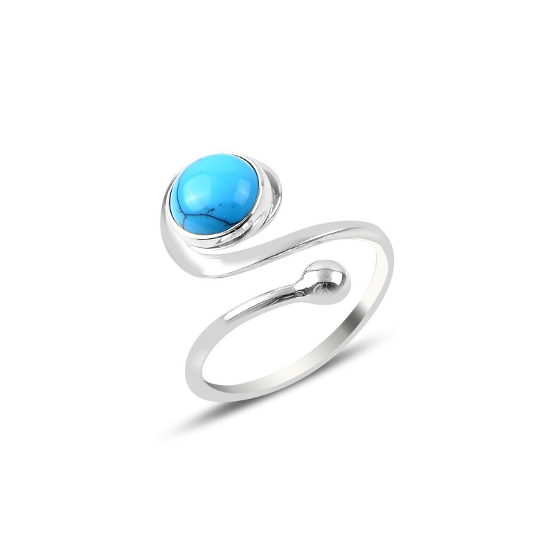 Turquoise Adjustable Size Ring - R88291