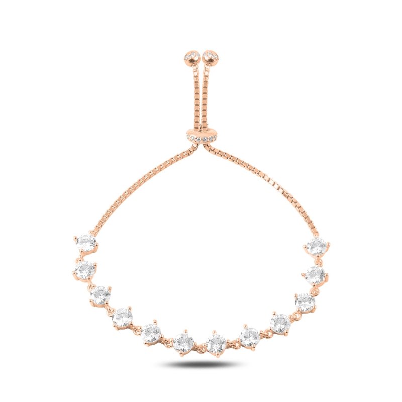 CZ Tennis Adjustable Sliding Bracelet - B88456