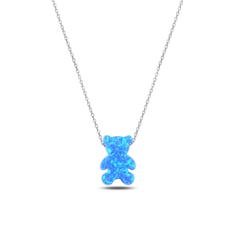 Opal Teddy Bear Necklace - N88666