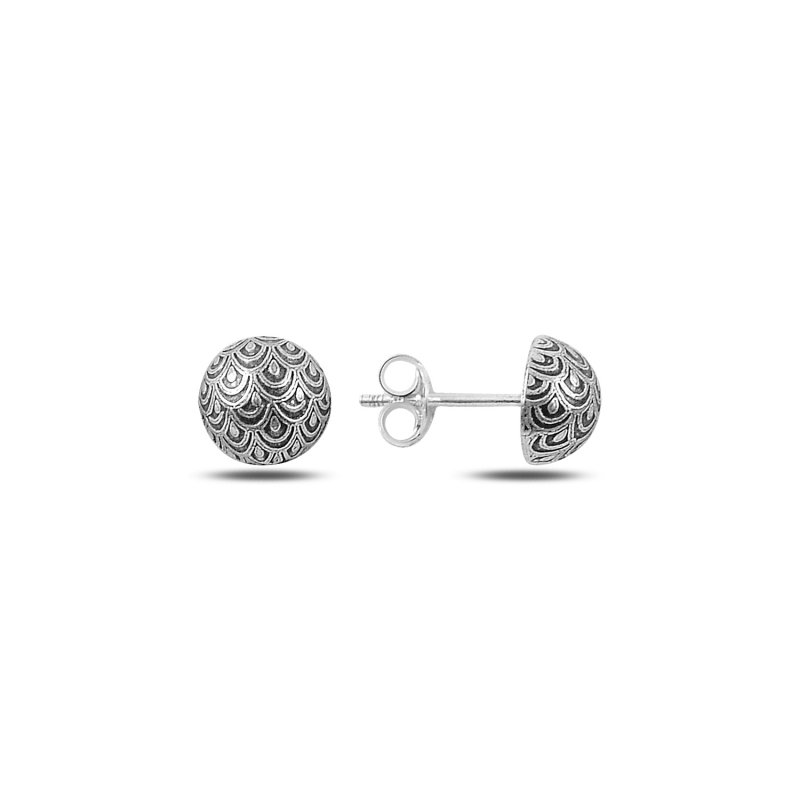 8mm Half Ball Stud Earrings - E88800