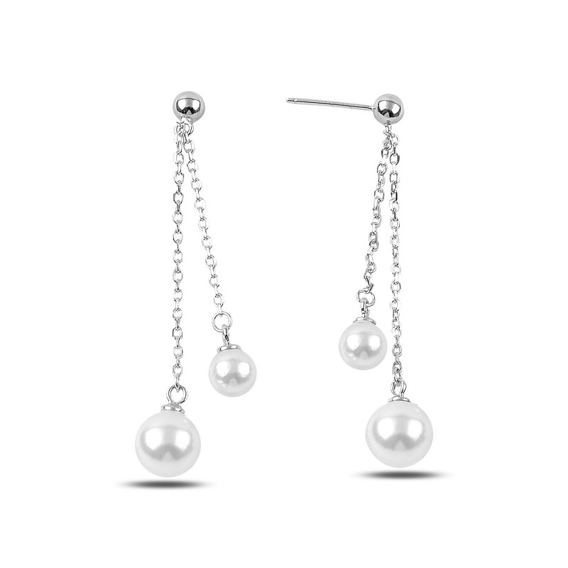 Dangle Pearl Stud Earrings - E89062