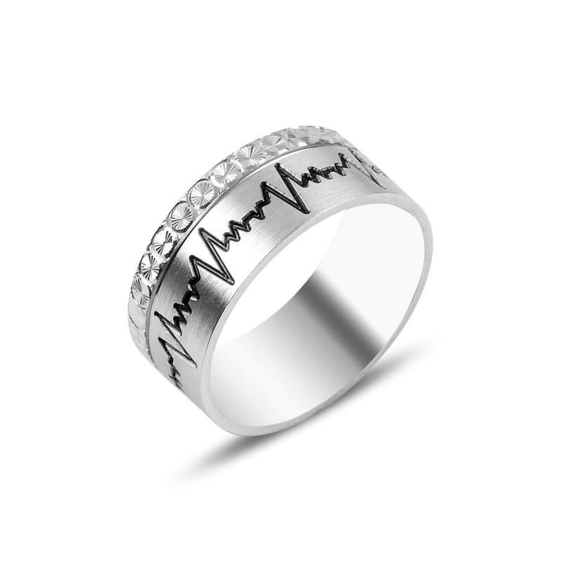 Heartbeat Band Ring - WR89157