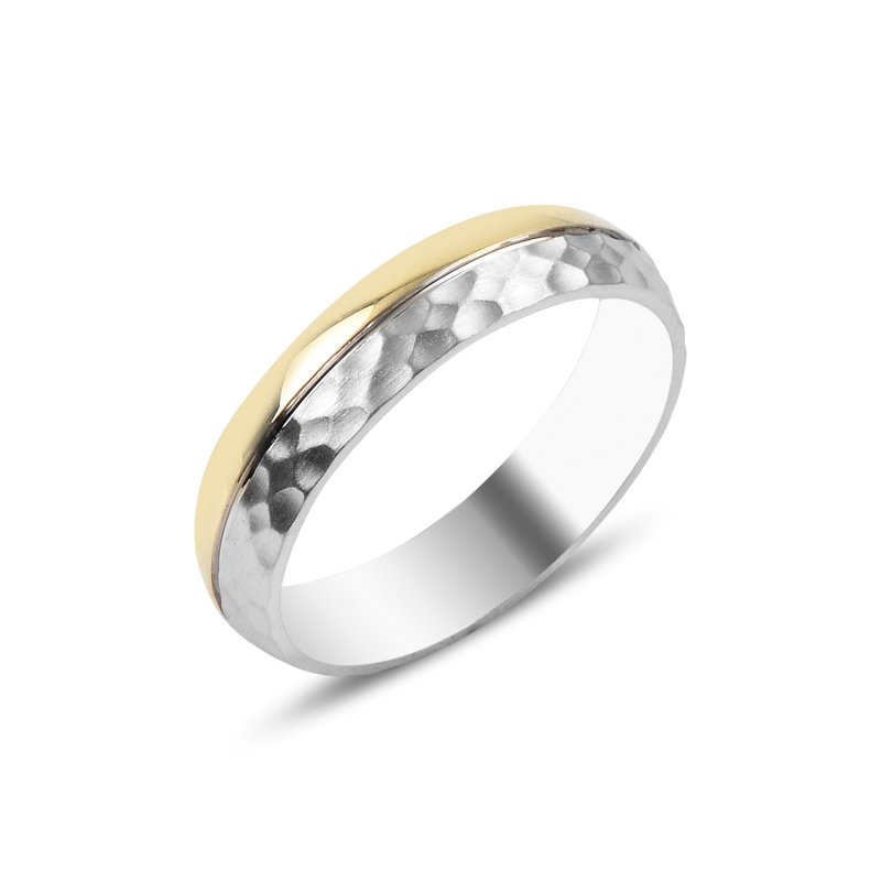 Hammered Dual Color Band Ring - WR89160