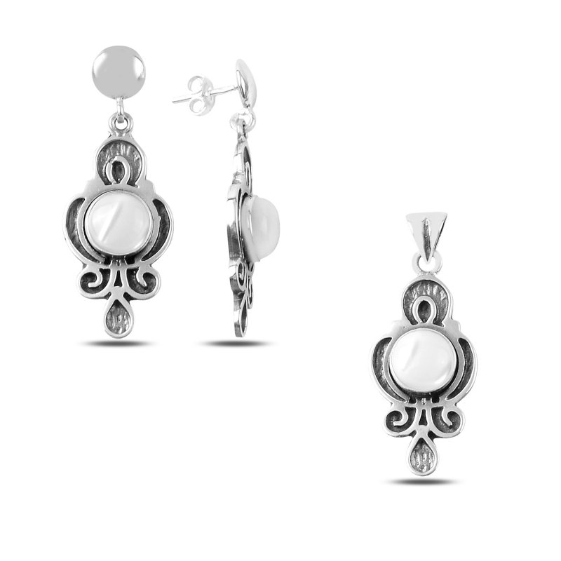 Handmade Set with Mother of Pearl - S89237