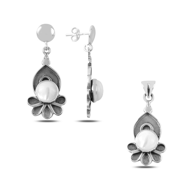 Handmade Set with Mother of Pearl - S89244