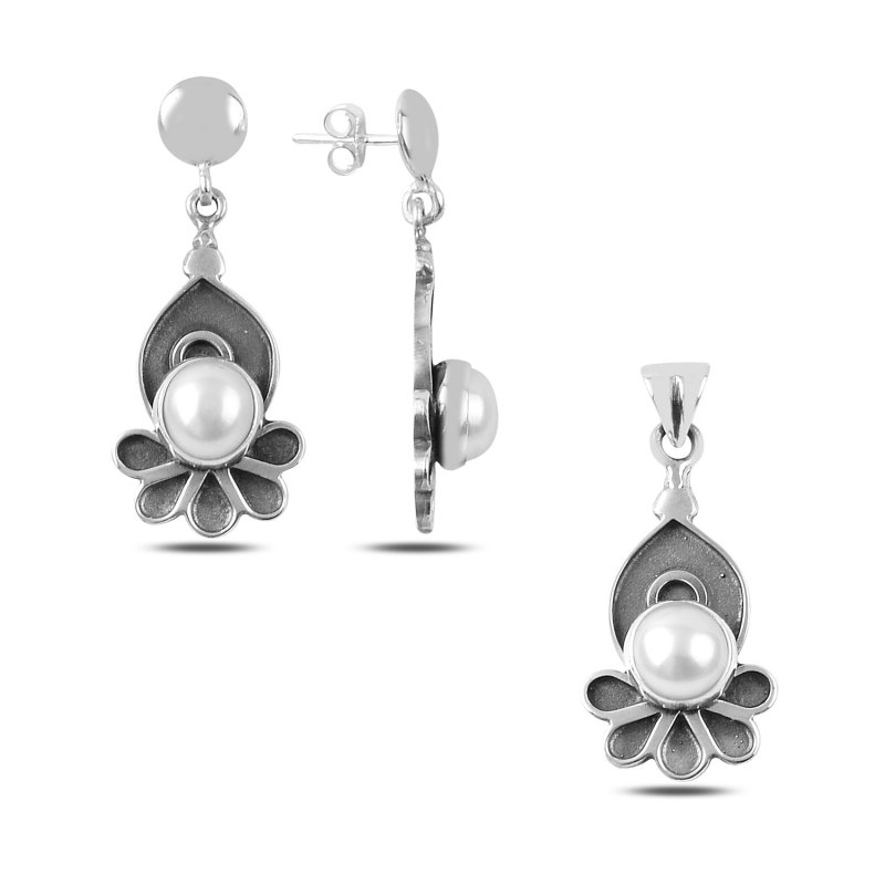 Handmade Set with Pearl - S89246