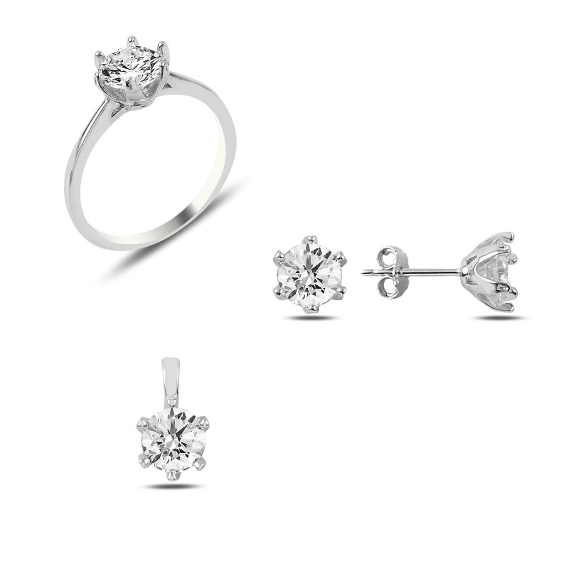 CZ Solitaire Set - S89466
