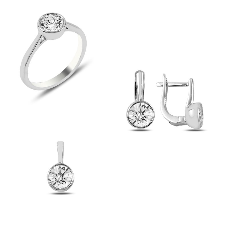 CZ Solitaire Set - S89470