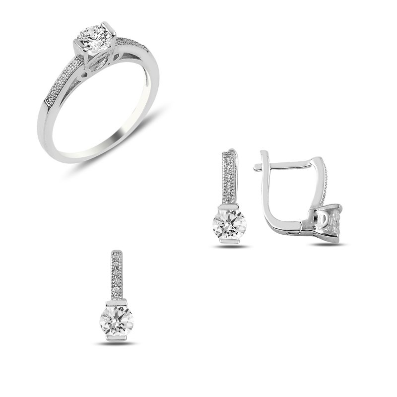 CZ Solitaire Set - S89472