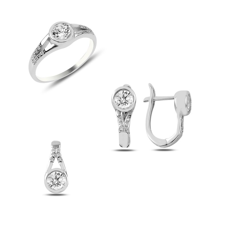 CZ Solitaire Set - S89474