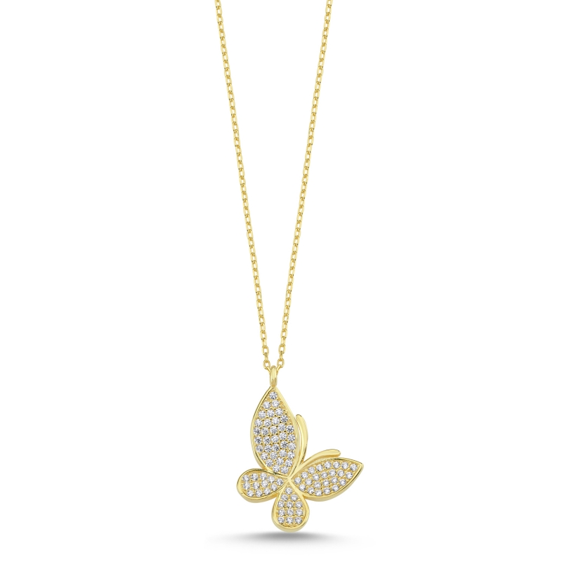 CZ Butterfly Necklace - N89566