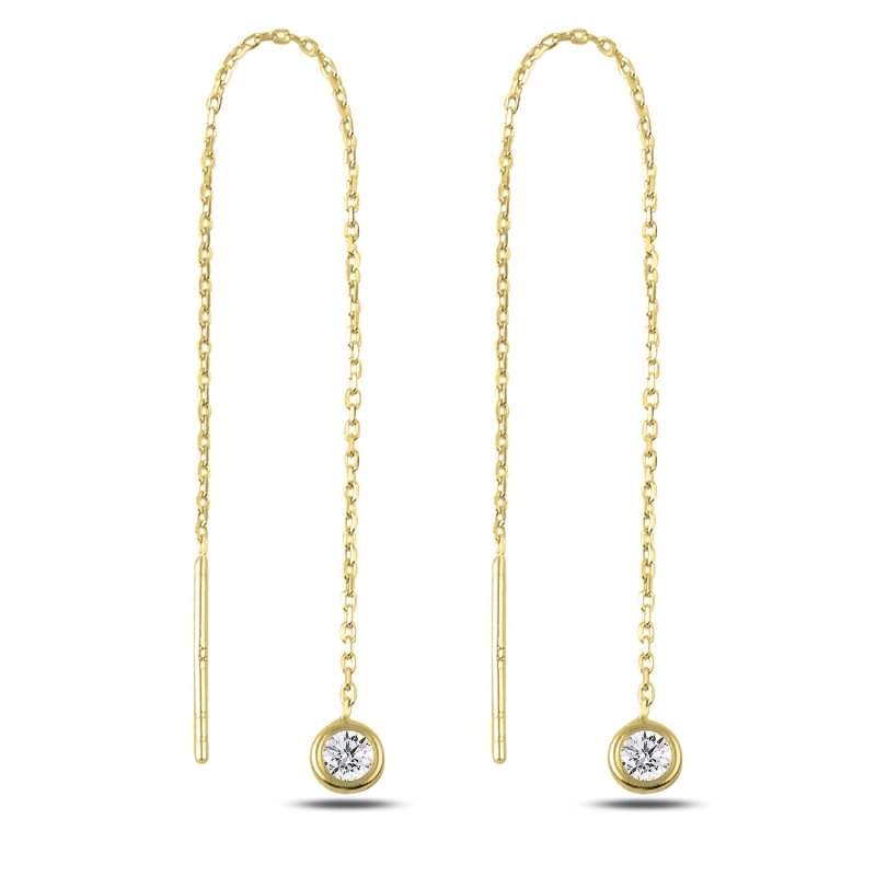 CZ Threader Earrings - E89637