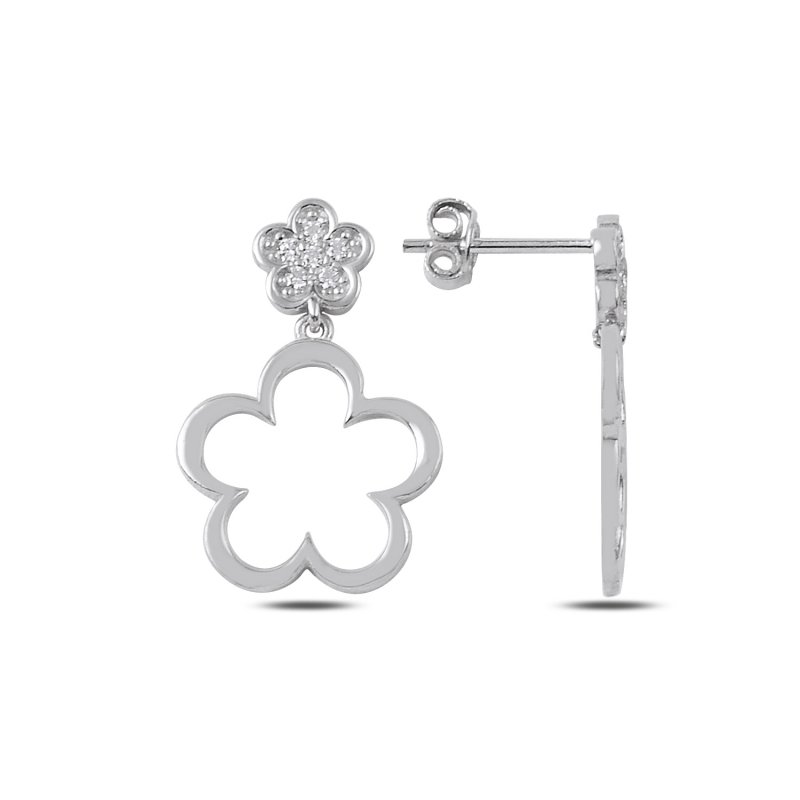 CZ Daisies Drop Earrings - E89653