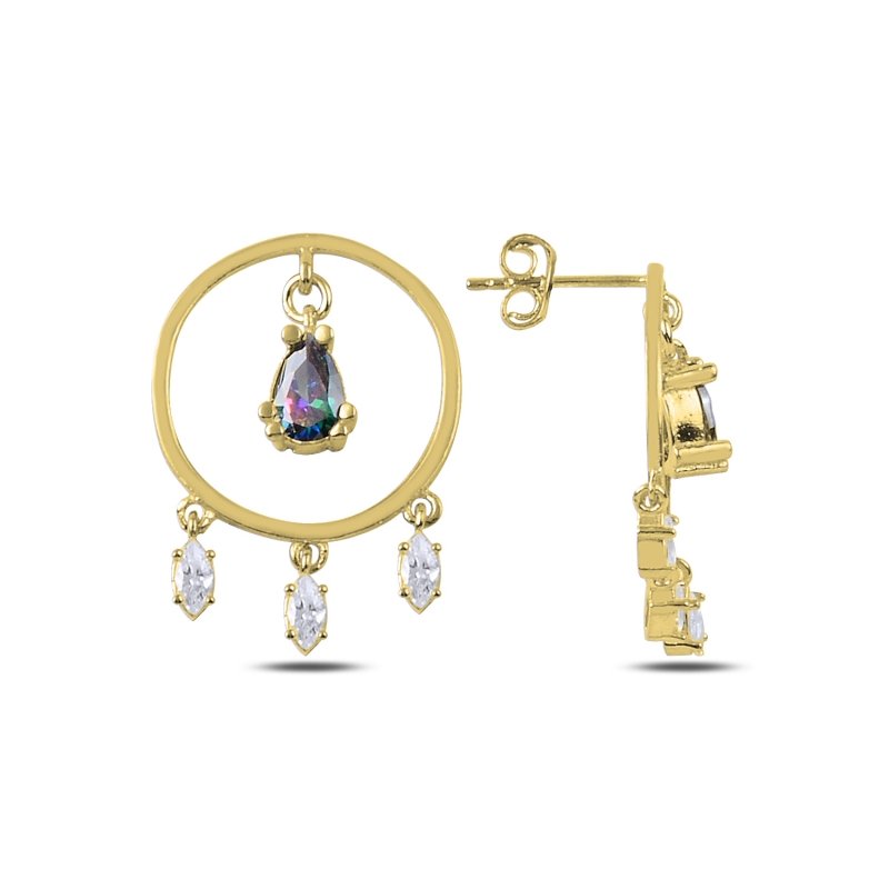 Mystic CZ Drop Earrings - E89676