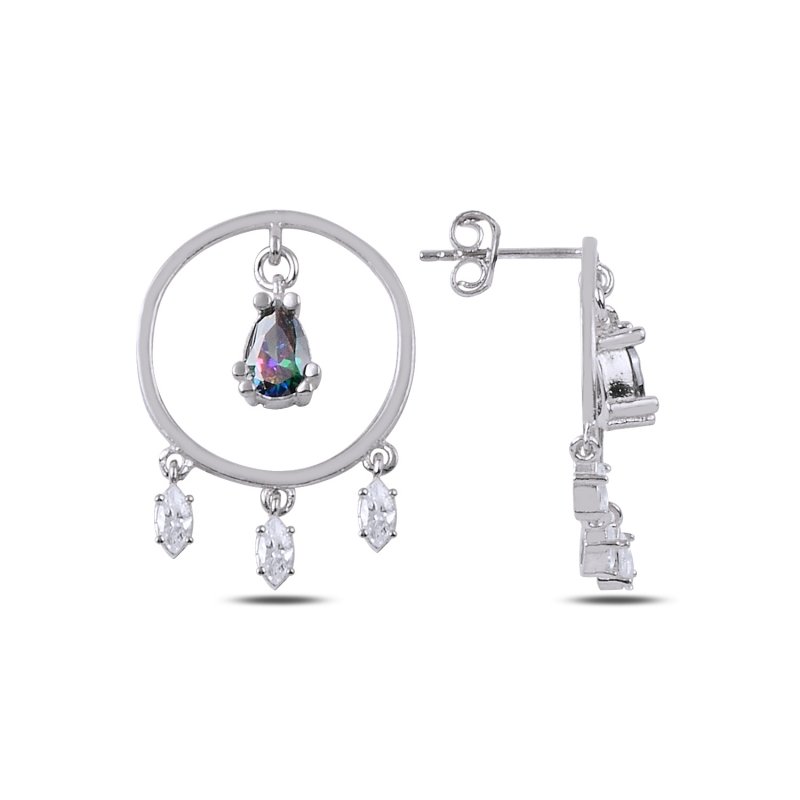 Mystic CZ Drop Earrings - E89676