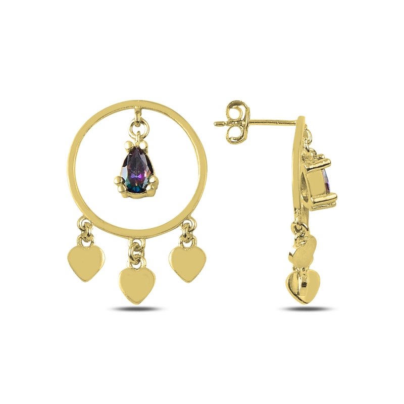 Mystic CZ Drop Earrings - E89677