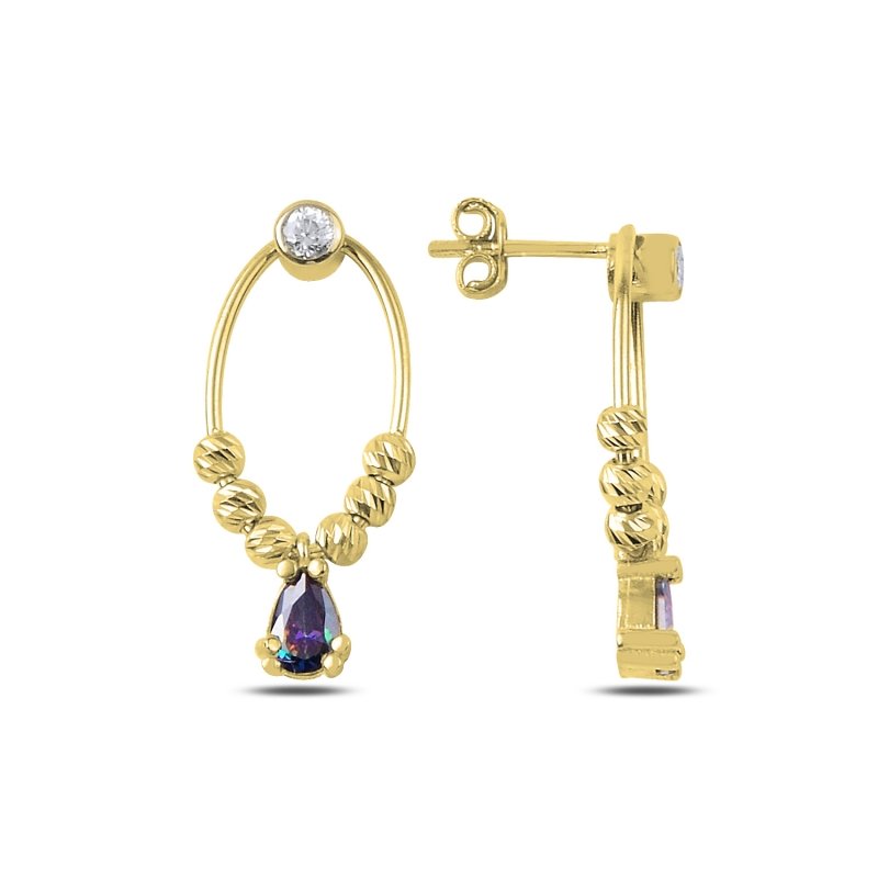 Mystic CZ Drop Earrings - E89678
