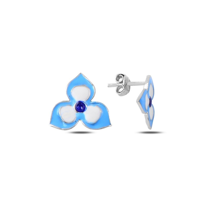Enamel Clower Stud Earrings - E89703