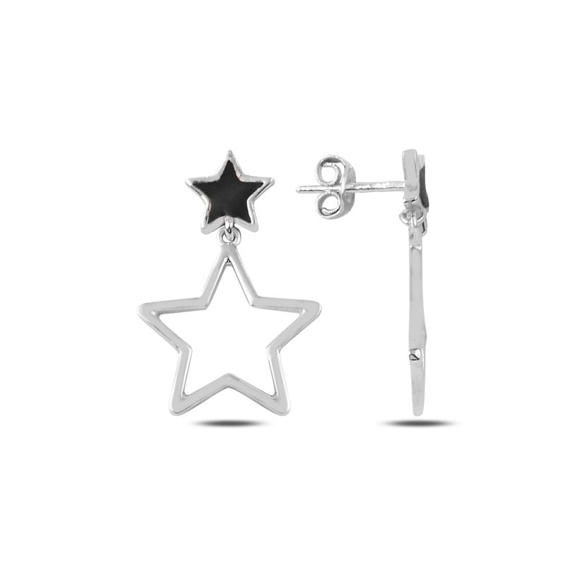 Enamel Stars Drop Earrings - E89713
