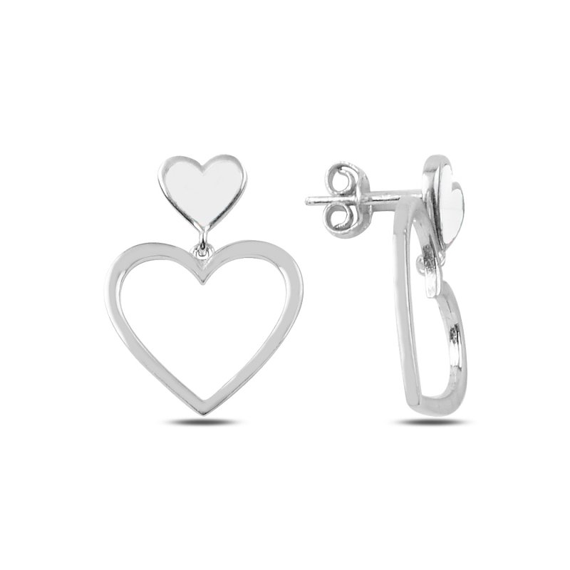 Hearts Enamel Drop Earrings - E89717