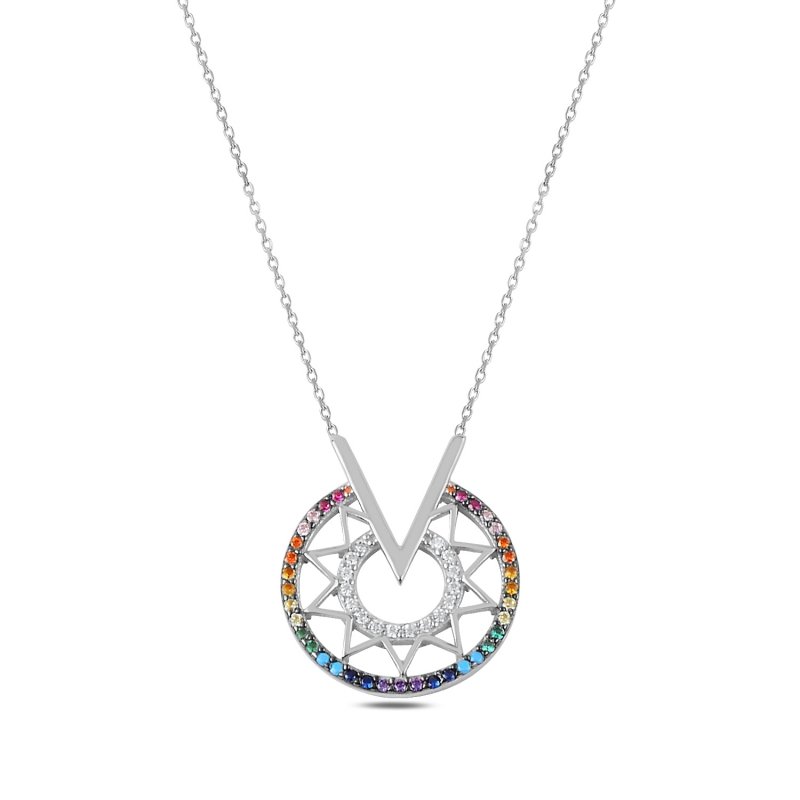 Mix CZ Necklace - N89748