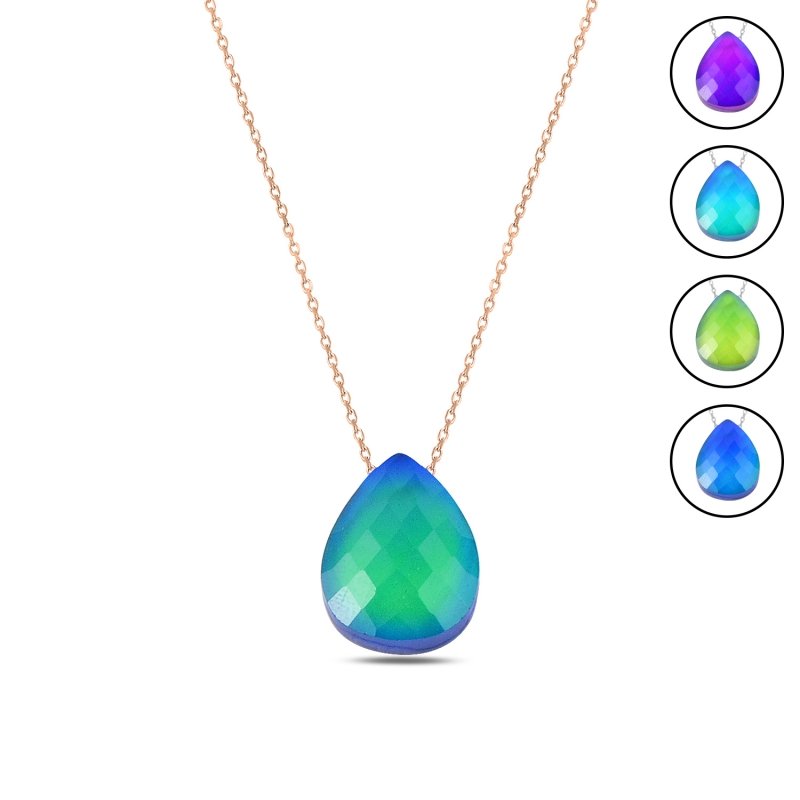 Mood Stone Drop Necklace - N89757