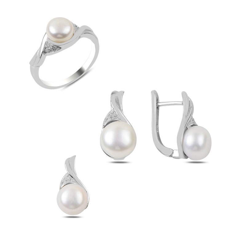 Pearl & CZ Set - S89817