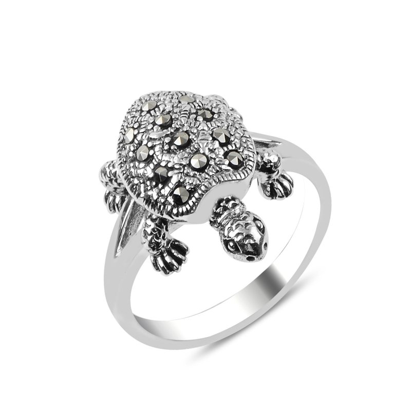 Marcasite Movable Turtle Ring - R89919