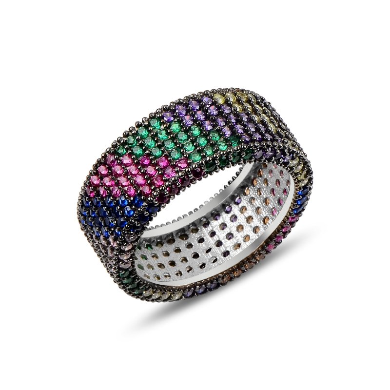 Mix CZ Eternity Ring - R90029